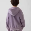 Kinder-Hoodie „Vintagesoft“ mit Reißverschluss und lockerer Passform