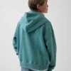 Kinder-Hoodie „Vintagesoft“ mit Reißverschluss und lockerer Passform