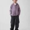 Kinder-Hoodie „Vintagesoft“ mit Reißverschluss und lockerer Passform