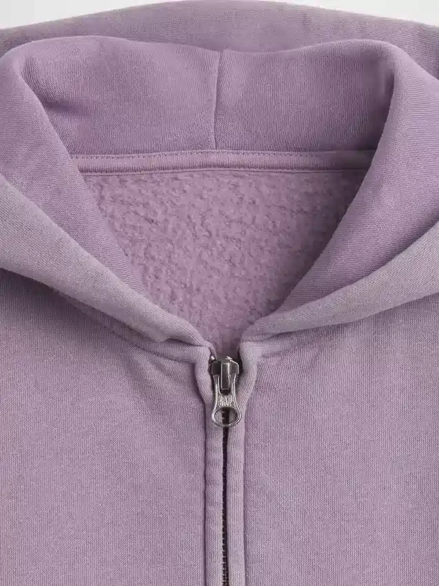 Kinder-Hoodie „Vintagesoft“ mit Reißverschluss und lockerer Passform