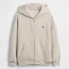 Kinder-Hoodie „Vintagesoft“ mit Reißverschluss und Oversize-Passform