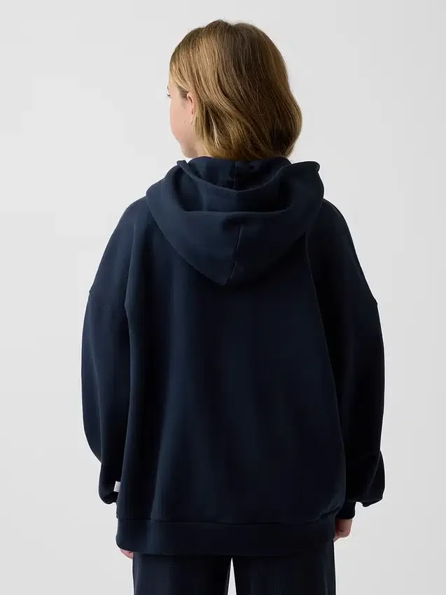 Kinder-Hoodie „Vintagesoft“ mit Reißverschluss und Oversize-Passform