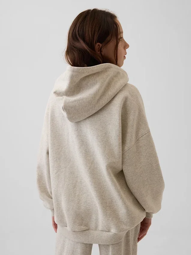 Kinder-Hoodie „Vintagesoft“ mit Reißverschluss und Oversize-Passform