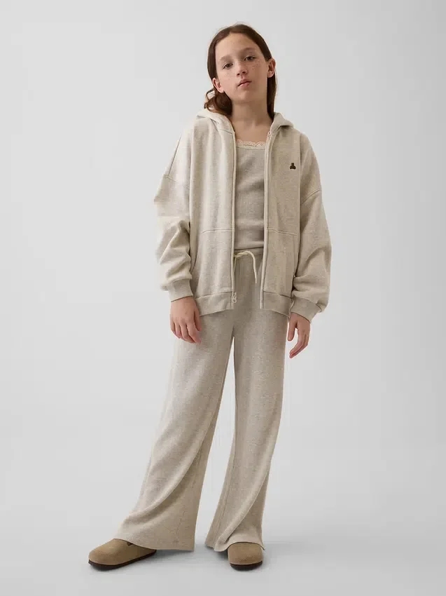 Kinder-Hoodie „Vintagesoft“ mit Reißverschluss und Oversize-Passform