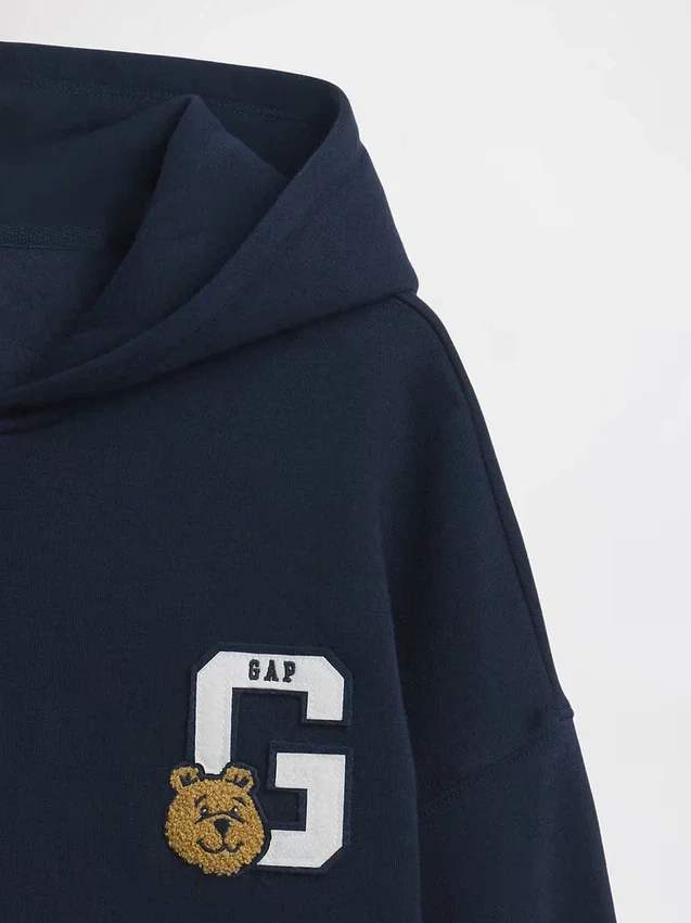 Kinder-Hoodie „Vintagesoft“ mit Reißverschluss und Oversize-Passform