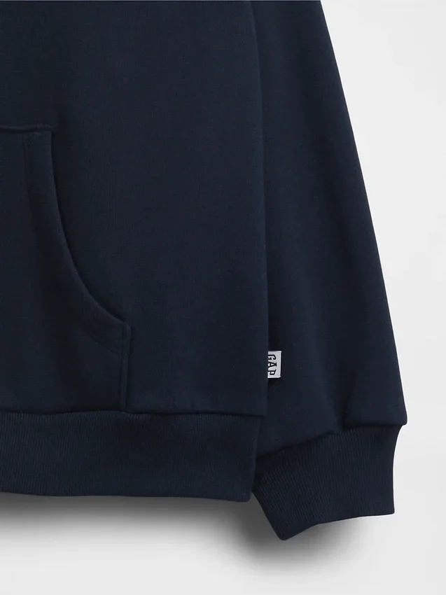 Kinder-Hoodie „Vintagesoft“ mit Reißverschluss und Oversize-Passform