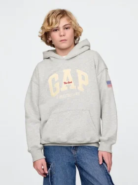 Kinder-Hoodie „Vintagesoft NYC Times Square“