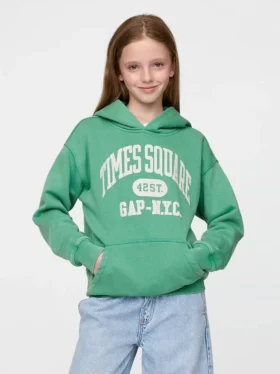 Kinder-Hoodie „Vintagesoft NYC Times Square“
