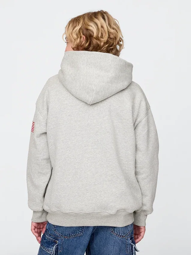 Kinder-Hoodie „Vintagesoft NYC Times Square“