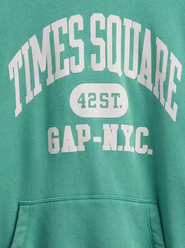 Kinder-Hoodie „Vintagesoft NYC Times Square“