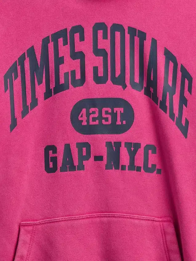 Kinder-Hoodie „Vintagesoft NYC Times Square“