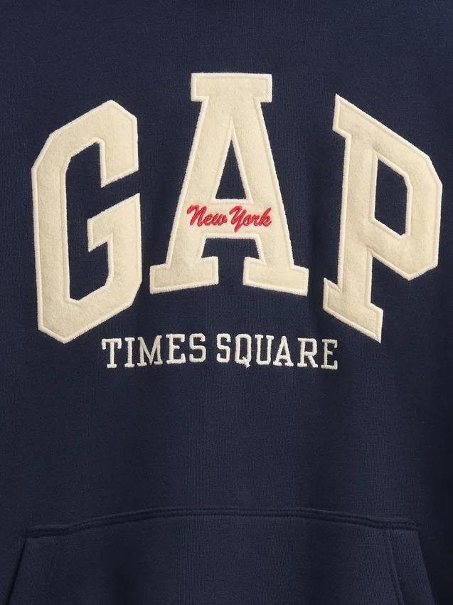 Kinder-Hoodie „Vintagesoft NYC Times Square“