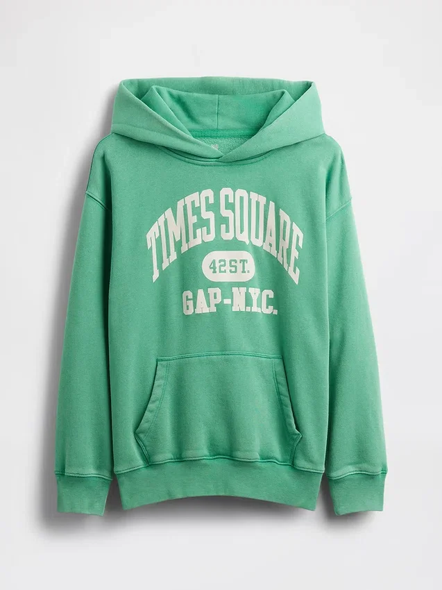 Kinder-Hoodie „Vintagesoft NYC Times Square“