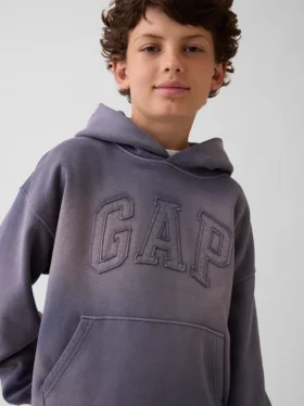 Kinder-Hoodie „Vintagesoft Relaxed“ mit Logo