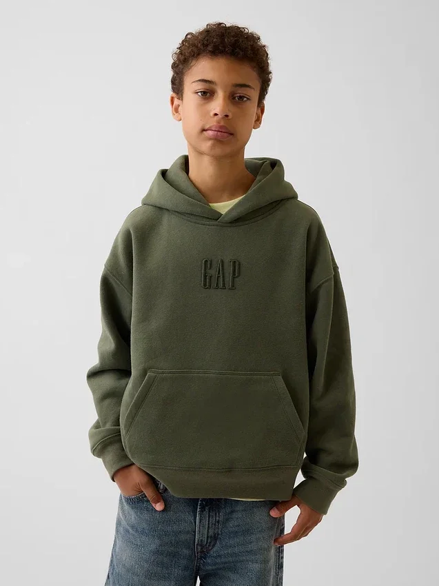 Kinder-Hoodie „Vintagesoft Relaxed“ mit Logo