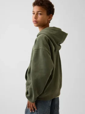 Kinder-Hoodie „Vintagesoft Relaxed“ mit Logo