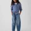 Kinder-Jeans „High Rise Easy Barrel“