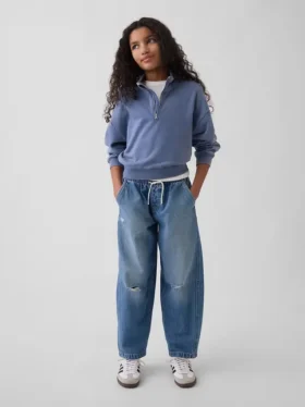 Kinder-Jeans „High Rise Easy Barrel“
