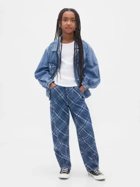 Kinder-Jeans „High Rise Easy Barrel“
