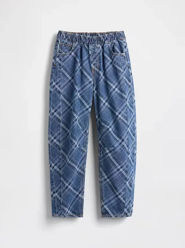Kinder-Jeans „High Rise Easy Barrel“