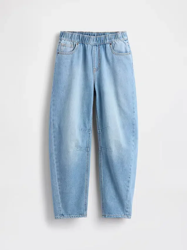 Kinder-Jeans „High Rise Easy Barrel“