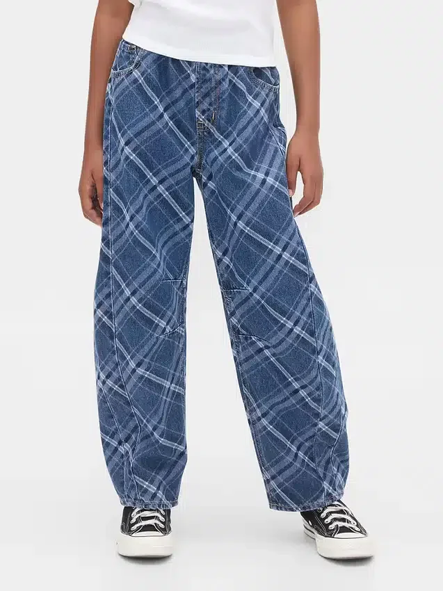 Kinder-Jeans „High Rise Easy Barrel“