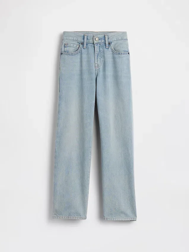 Kinder-Jeans im 90er-Jahre-Stil, locker geschnitten