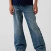 Kinder-Jeans im 90er-Jahre-Stil, locker geschnitten