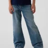 Kinder-Jeans im 90er-Jahre-Stil, locker geschnitten