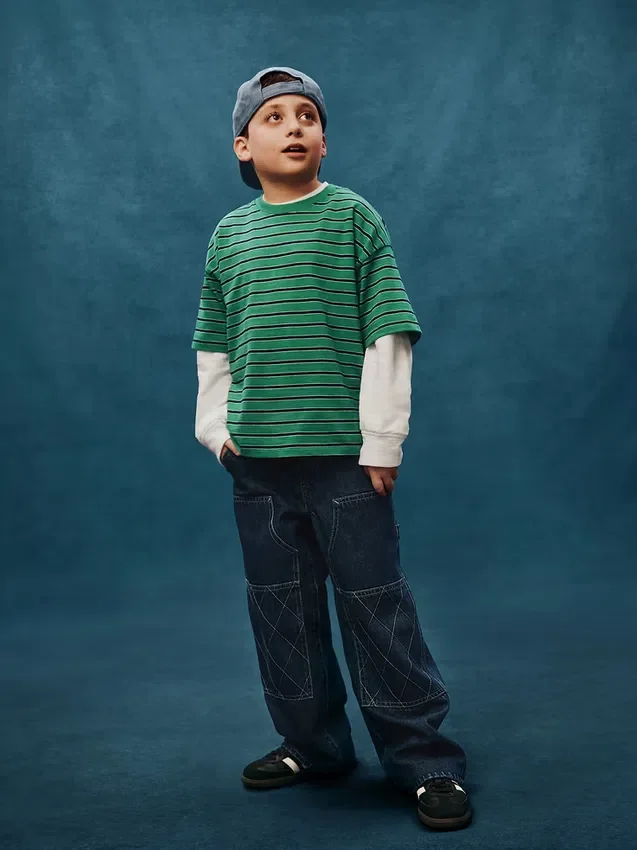 Kinder-Jeans im lockeren Baggy-Carpenter-Stil