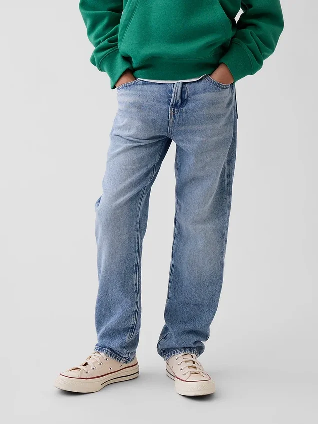 Kinder-Jeans im Relaxed-Straight-Schnitt
