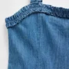 Kinder-Jeans-Kleid mit tief sitzender Taille
