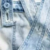 Kinder-Jeans-Latzhose im Tie-Dye-Look, lockere Passform