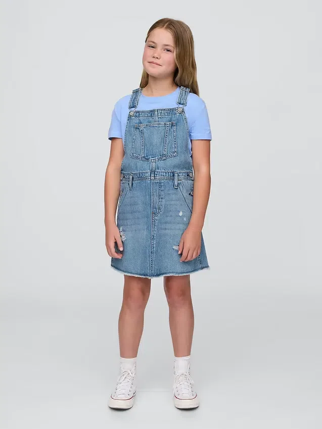 Kinder-Jeans-Latzkleid