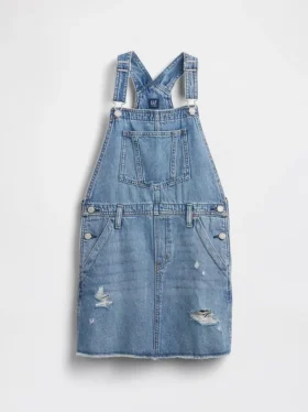 Kinder-Jeans-Latzkleid