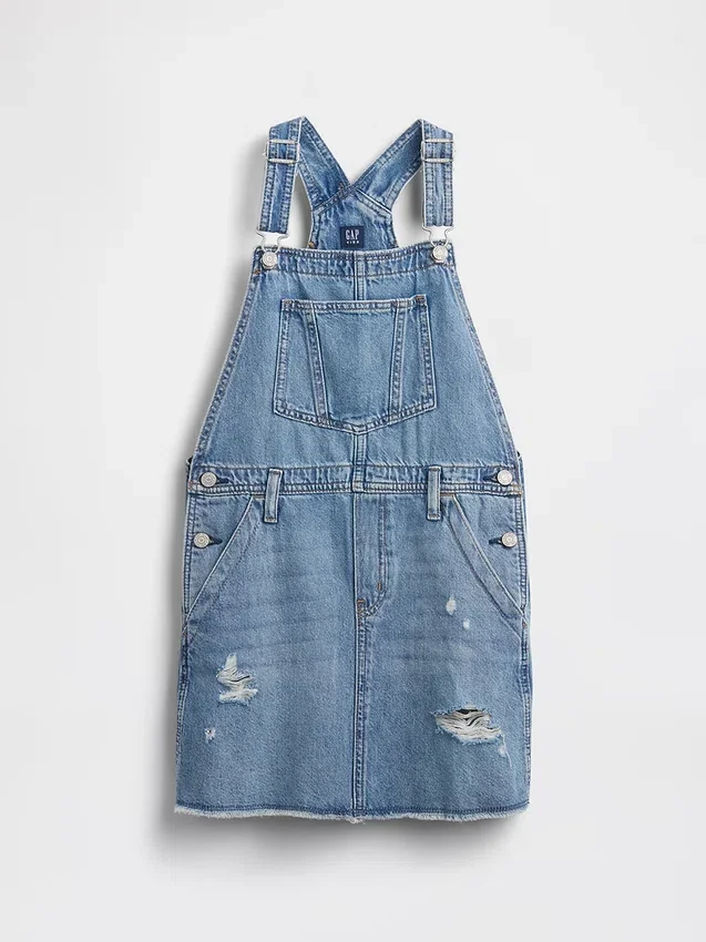 Kinder-Jeans-Latzkleid