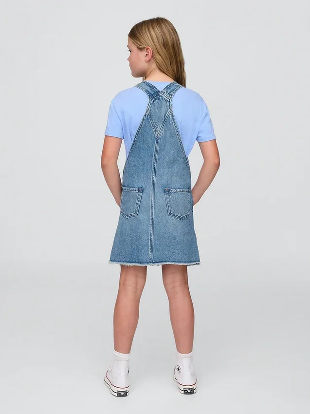 Kinder-Jeans-Latzkleid