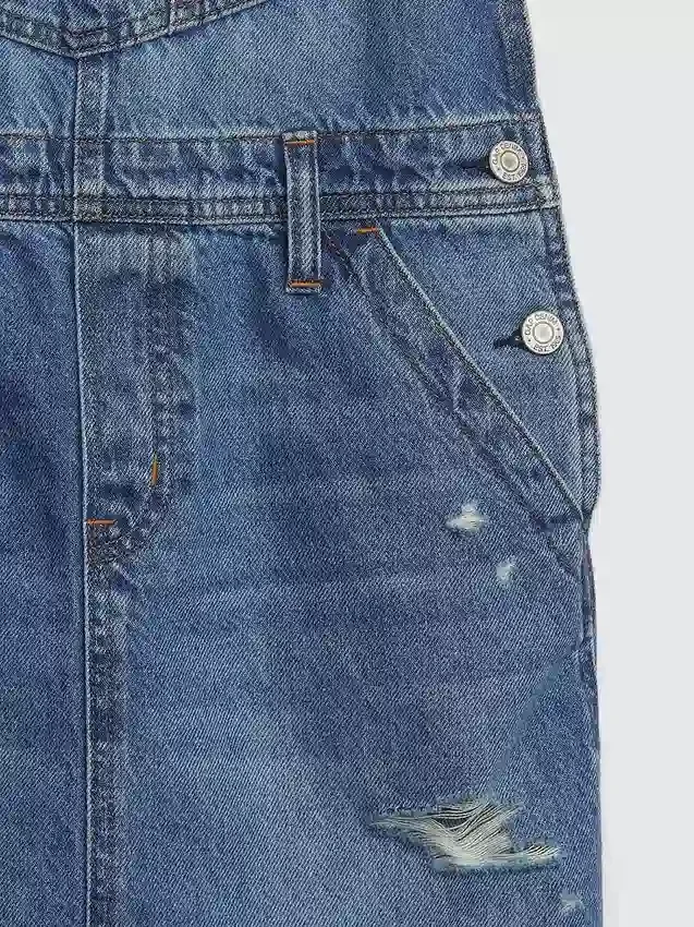 Kinder-Jeans-Latzkleid