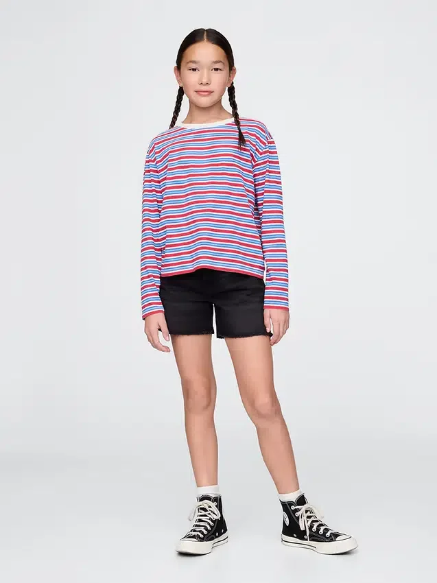 Kinder-Jeans-Midi-Shorts