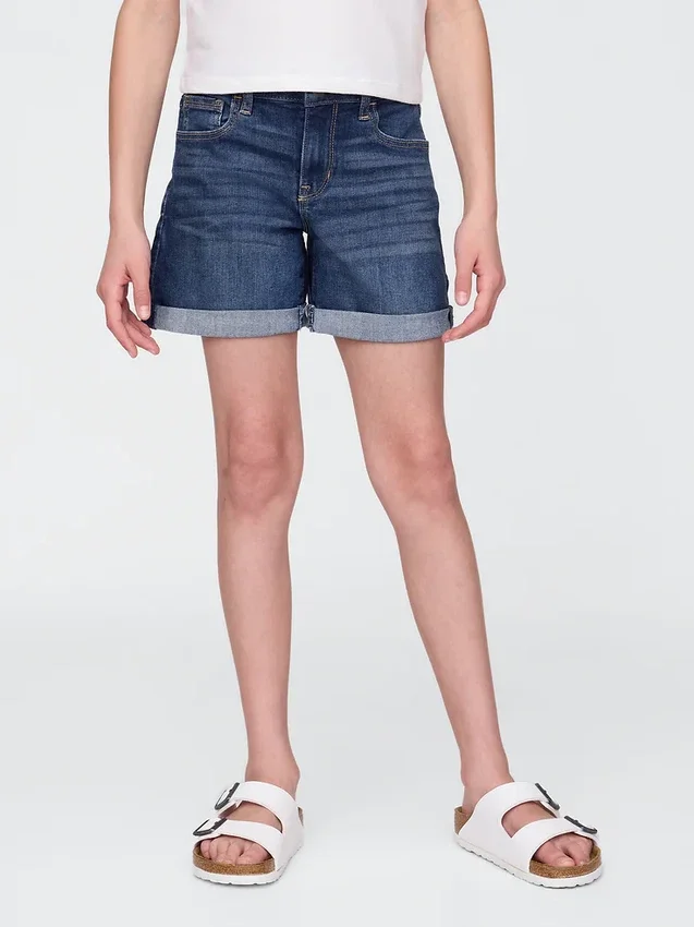 Kinder-Jeans-Midi-Shorts