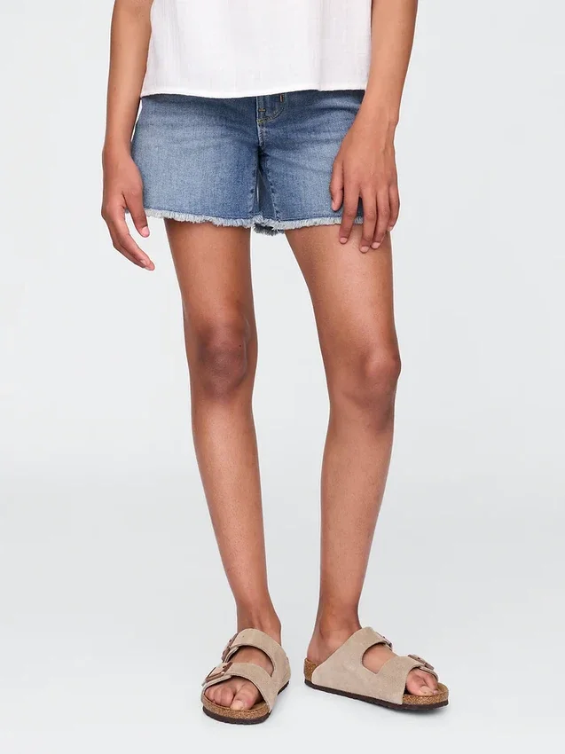 Kinder-Jeans-Midi-Shorts