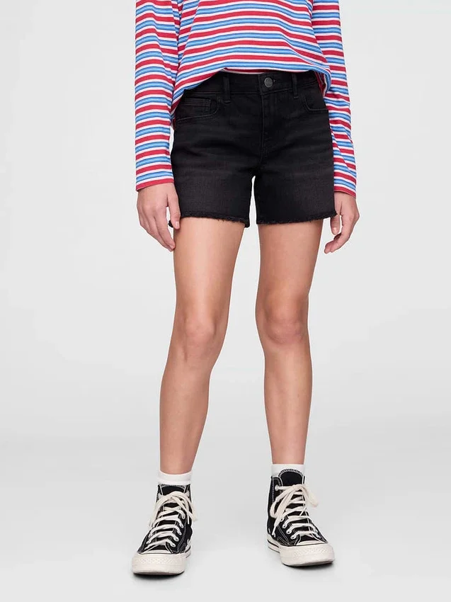 Kinder-Jeans-Midi-Shorts