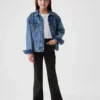 Kinder-Jeans mit hoher Leibhöhe im 70er-Jahre-Flare-Stil