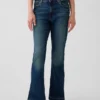 Kinder-Jeans mit hoher Leibhöhe im 70er-Jahre-Flare-Stil
