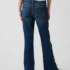 Kinder-Jeans mit hoher Leibhöhe im 70er-Jahre-Flare-Stil