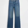 Kinder-Jeans mit hoher Leibhöhe im 70er-Jahre-Flare-Stil