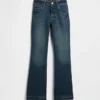 Kinder-Jeans mit hoher Leibhöhe im 70er-Jahre-Flare-Stil