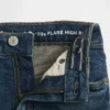 Kinder-Jeans mit hoher Leibhöhe im 70er-Jahre-Flare-Stil