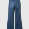 Kinder-Jeans mit hoher Leibhöhe und Crossover-Flare