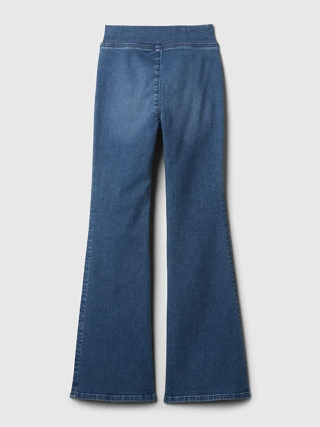 Kinder-Jeans mit hoher Leibhöhe und Crossover-Flare